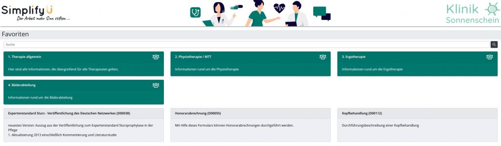 Softwareupdate SimplifyU Juni 2021 Favoriten