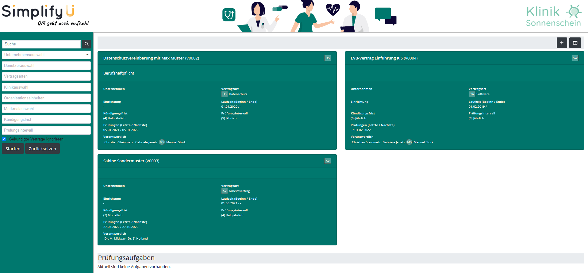 Intranet Übersicht