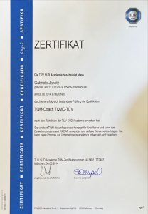 Zertifikat TQM-Coach