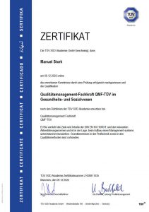 QMF Zertifikat
