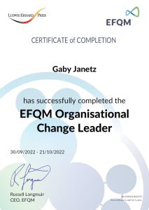 Zertifikat EFQM Organisational Change Leader